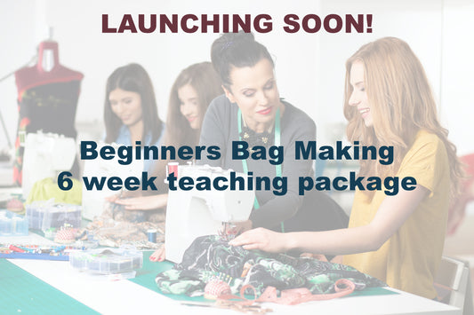 Beginners Bag Making Coaching Course - Part 1
